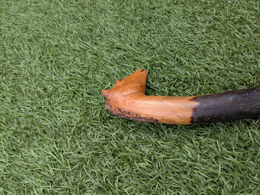 Solid Beech Horse head Walking Stick