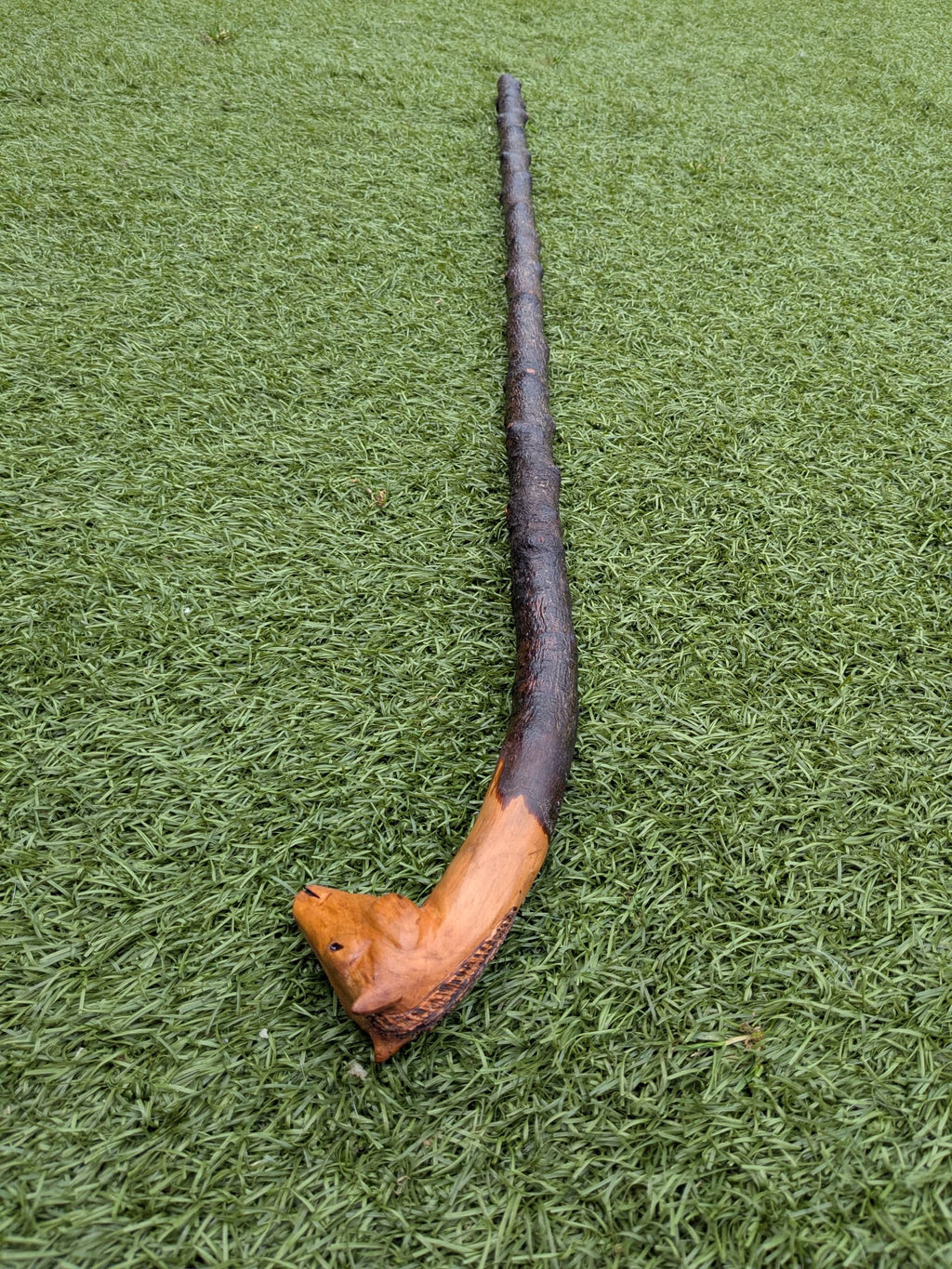 Solid Beech Horse head Walking Stick