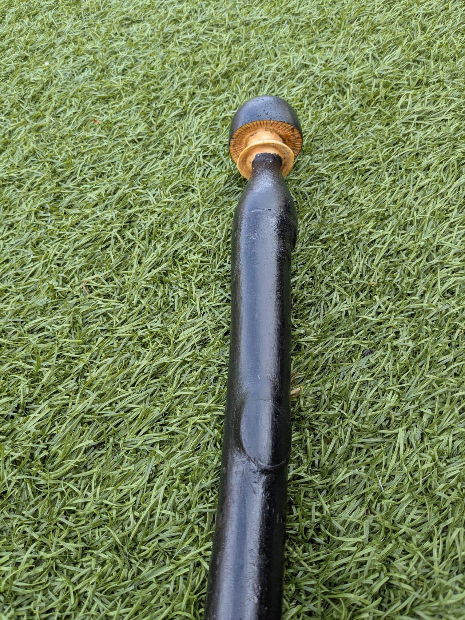 Blackthorn and ash hiking stick