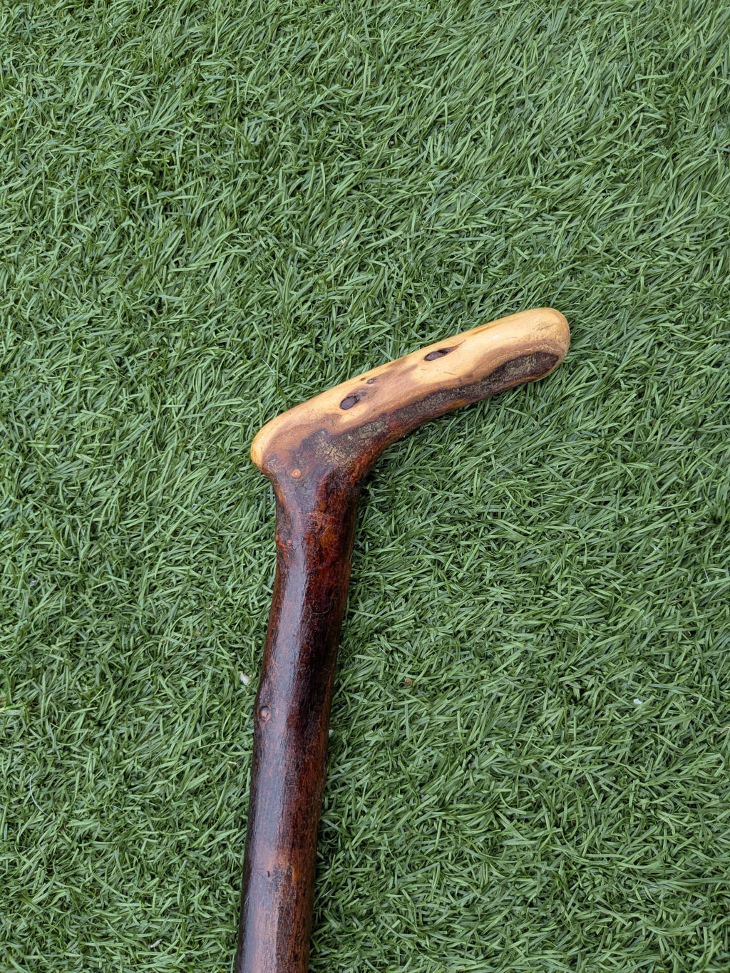L-handle Blackthorn walking stick