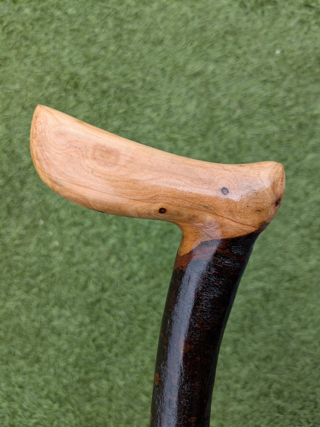 L-handle Blackthorn walking stick