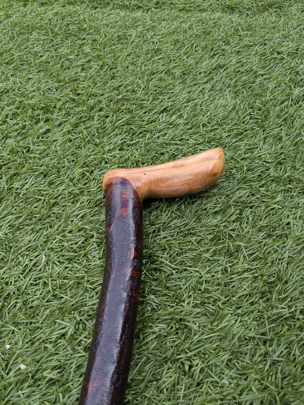 L-handle Blackthorn walking stick