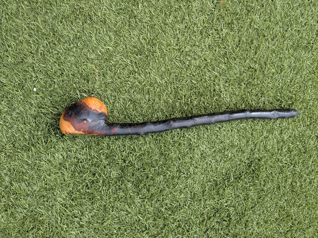 Short Blackthorn Shillelagh with Golden Harp inlay